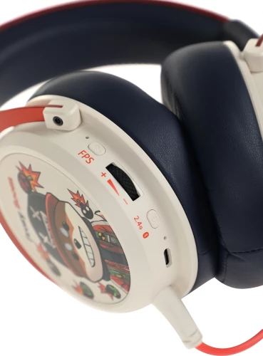 Наушники с микрофоном A4Tech Bloody MR595 Proxy Boom бежевый/черный мониторные BT/Radio оголовье (MR595)