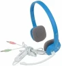 Наушники с микрофоном Logitech H150 синий/белый 1.8м накладные оголовье (981-000454)