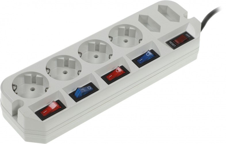 Сетевой фильтр Most ARG 5м (6 розеток) белый (коробка)