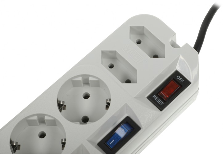 Сетевой фильтр Most ARG 5м (6 розеток) белый (коробка)