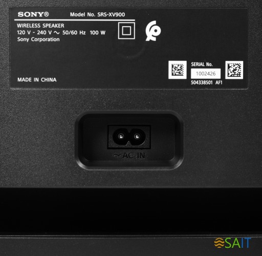 Минисистема Sony SRS-XV900 черный 100Вт USB BT