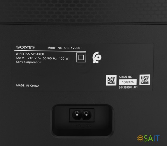 Минисистема Sony SRS-XV900 черный 100Вт USB BT