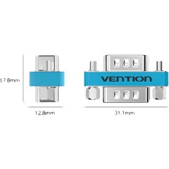 Адаптер переходник Vention VGA 15M/ VGA 15M Адаптер-переходник Vention VGA 15M/VGA 15M (DDBI0)