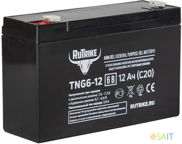 Батарея для ИБП Rutrike TNG6-12 6В 12Ач