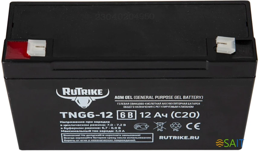 Батарея для ИБП Rutrike TNG6-12 6В 12Ач
