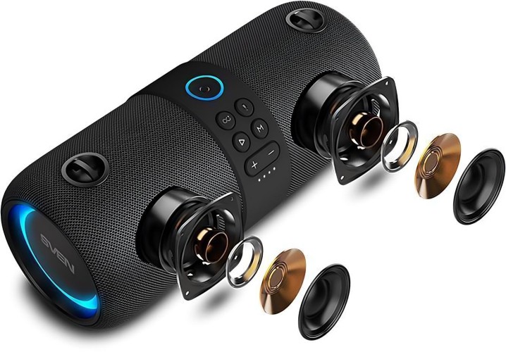 Колонка порт. Sven PS-340 черный 24W 2.0 BT/3.5Jack/USB 10м 3600mAh (SV-021283)