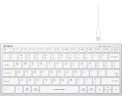 Клавиатура A4Tech Fstyler FX51 белый USB slim Multimedia (FX51 WHITE)