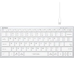 Клавиатура A4Tech Fstyler FX51 белый USB slim Multimedia (FX51 WHITE)