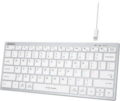 Клавиатура A4Tech Fstyler FX51 белый USB slim Multimedia (FX51 WHITE)
