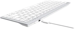 Клавиатура A4Tech Fstyler FX51 белый USB slim Multimedia (FX51 WHITE)