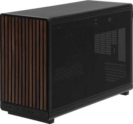 Корпус Lian-Li A3 Wood черный без БП mATX 10x120mm 2x140mm 2xUSB3.0 1xUSB3.1 audio bott PSU