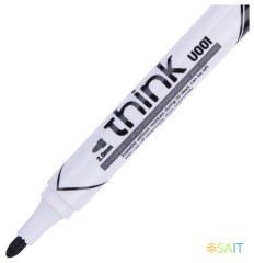 Маркер для досок Deli EU00120 Think круглый пиш. наконечник 2мм черный