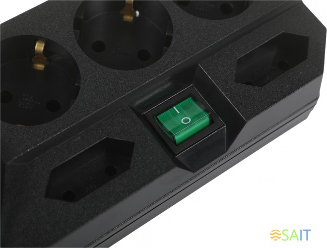 Сетевой фильтр Most TRG 5м (10 розеток) черный (коробка)