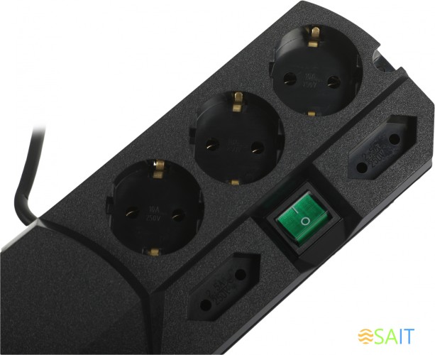 Сетевой фильтр Most TRG 5м (10 розеток) черный (коробка)