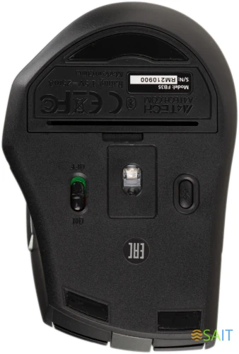 Мышь A4Tech Fstyler FB35 зеленый/черный оптическая 2000dpi беспров. BT/Radio USB для ноутбука 6but (FB35 MIDLIGHT GREEN)