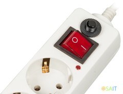 Сетевой фильтр Buro 500SH-3-W 3м (5 розеток) белый (коробка)