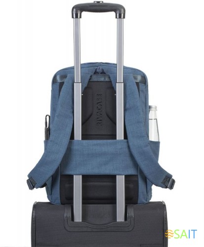 Рюкзак для ноутбука 17.3" Riva 8365 синий полиэстер женский дизайн