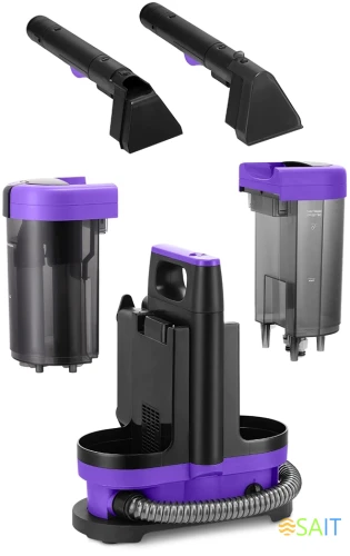 Пылесос моющий Kitfort КТ-5213 450Вт черный/фиолетовый