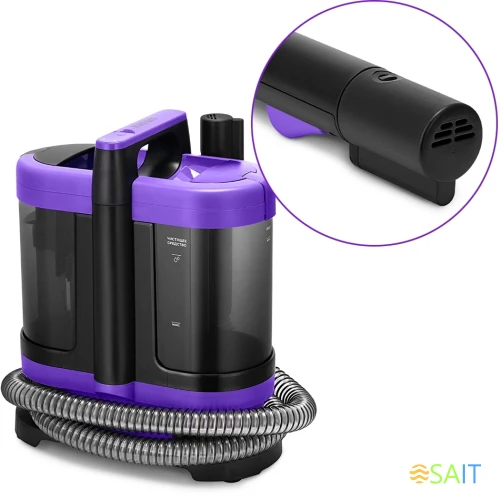 Пылесос моющий Kitfort КТ-5213 450Вт черный/фиолетовый