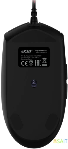 Мышь Acer Nitro OMW400 черный оптическая 6400dpi USB (ZL.MCEEE.02U)