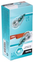 Лента коррект. Deli Mute EH360-BX 12мx5мм прозрачный корпус блистер