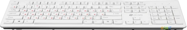 Клавиатура Оклик 505M белый USB slim
