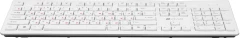 Клавиатура Оклик 505M белый USB slim