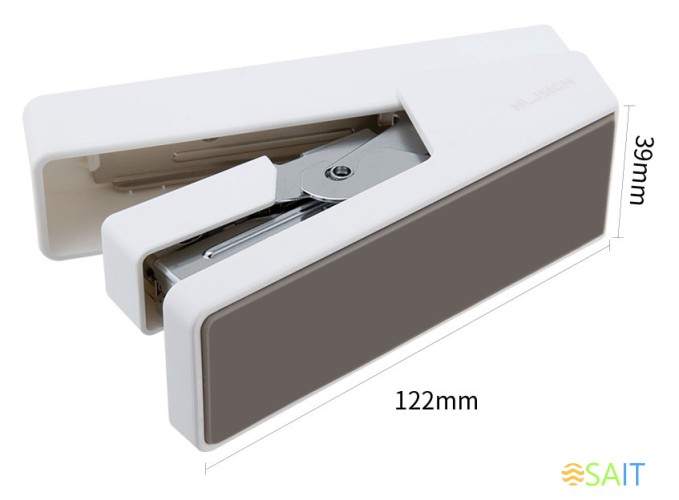 Степлер Deli ENS081WHITE Nusign 24/6 26/6 (25листов) белый 100скоб коробка