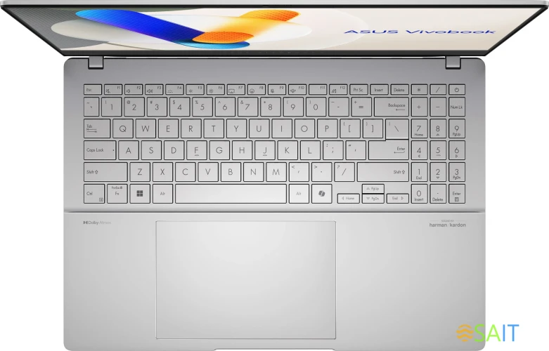 Ноутбук Asus VivoBook S15 OLED M5506NA-MA013 Ryzen 5 7535HS 16Gb SSD1Tb AMD Radeon 15.6" OLED 3K (2880x1620) noOS silver WiFi BT Cam (90NB14D3-M004S0)