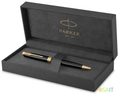 Ручка шариков. Parker Sonnet Core K530 (1931497) LaqBlack GT M черн. черн. подар.кор.