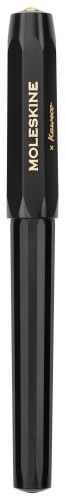 Ручка перьев. Moleskine Kaweco (KAWFOUNTPENMBK) черн M сталь нержавеющая/позолота син. черн. подар.кор.