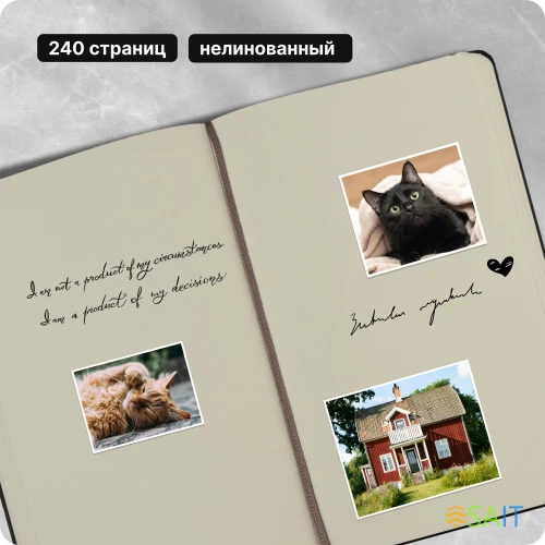 Блокнот Moleskine CLASSIC QP062 Large 130х210мм 240стр. нелинованный твердая обложка черный