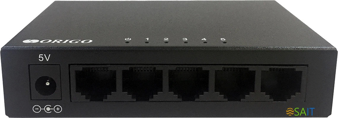 Коммутатор Origo OS2205 OS2205/A2A (L2) 5x1Гбит/с неуправляемый