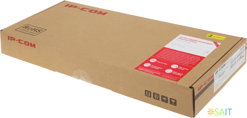 Коммутатор IP-Com G1016G (L2) 16x1Гбит/с неуправляемый