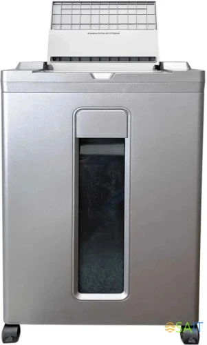 Шредер Office Kit SA200 (1,9х10) серый/черный с автоподачей (секр.P-5) фрагменты 200лист. 23лтр. пл.карты