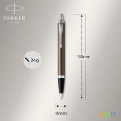 Ручка шариков. Parker IM Core K321 (1931671) Dark Espresso CT M син. черн. подар.кор.