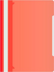Папка-скоросшиватель Бюрократ -PS-K20RED A4 прозрач.верх.лист карм.на лиц.стор. пластик красный 0.12/0.16