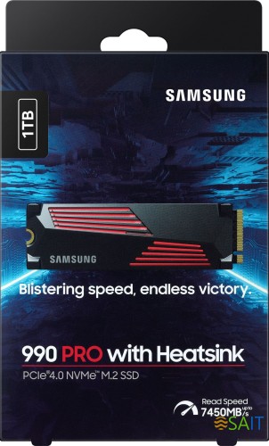 Накопитель SSD Samsung PCIe 4.0 x4 1TB MZ-V9P1T0CW 990 Pro M.2 2280