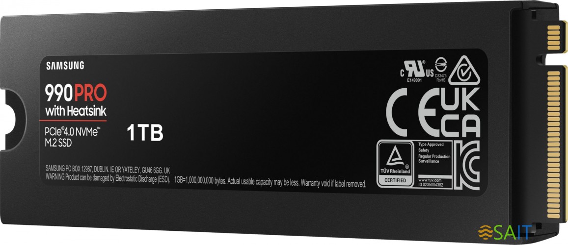 Накопитель SSD Samsung PCIe 4.0 x4 1TB MZ-V9P1T0CW 990 Pro M.2 2280