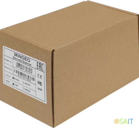 Сканер штрих-кода Mindeo MP725 1D/2D проводной черный (MP725AT_BLACK)