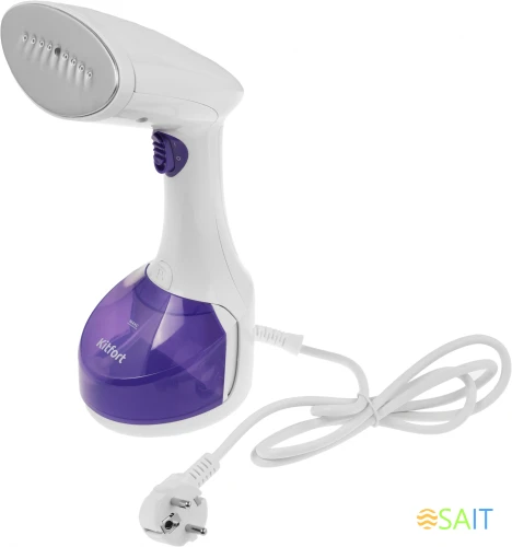 Отпариватель ручной Kitfort КТ-9206 1200Вт белый/фиолетовый