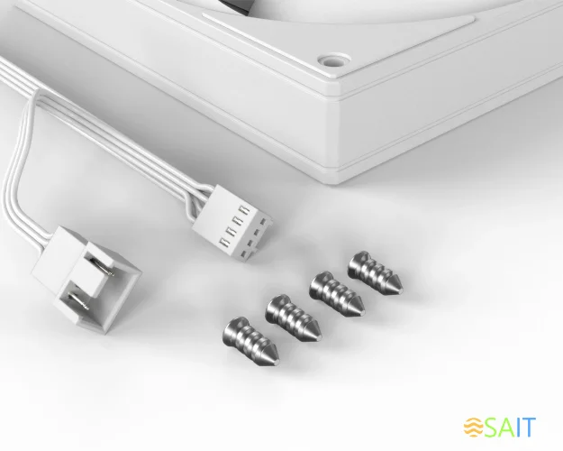 Вентилятор для корпуса ID-Cooling AS-140-W Duet 140х140x25 белый 4-pin 24.9дБ (упак.:2шт) Ret