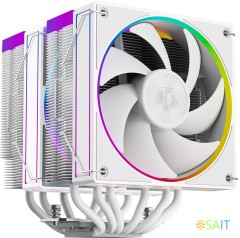 Устройство охлаждения(кулер) ID-Cooling Frozn A620 ARGB Soc-AM5/AM4/1200/1700/1851 белый 4-pin 29.9dB Al+Cu 270W 1200gr Ret (FROZN A620 ARGB WHITE)