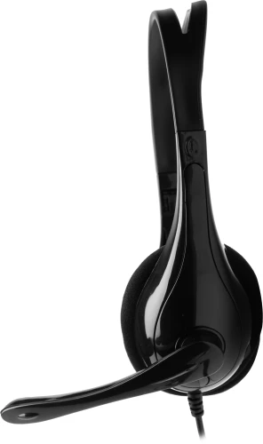 Наушники с микрофоном A4Tech HS-9 черный 1.8м накладные оголовье (HS-9 (BLACK))