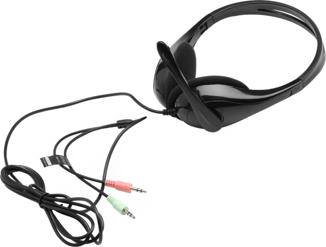 Наушники с микрофоном A4Tech HS-9 черный 1.8м накладные оголовье (HS-9 (BLACK))