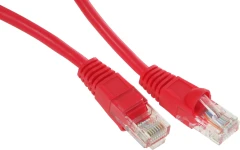 Патч-корд Buro UTP-5E-3M-R UTP 4 пары cat.5E CCA molded 3м красный RJ-45 (m)-RJ-45 (m)