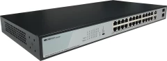 Коммутатор Origo OS2228P/370W OS2228P/370W/B1A 28x1Гбит/с 2xКомбо(1000BASE-T/SFP) 2SFP 24PoE+ 370W неуправляемый