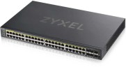 Коммутатор Zyxel GS192048HPV2-EU0101F (L2) 44x1Гбит/с 4xКомбо(1000BASE-T/SFP) 2SFP 48PoE+ 375W управляемый