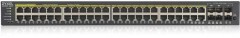 Коммутатор Zyxel GS192048HPV2-EU0101F (L2) 44x1Гбит/с 4xКомбо(1000BASE-T/SFP) 2SFP 48PoE+ 375W управляемый