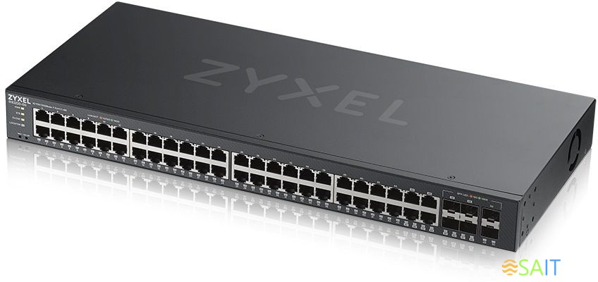 Коммутатор Zyxel GS2220-50-EU0101F (L2) 48x1Гбит/с 4xКомбо(1000BASE-T/SFP) 2SFP управляемый